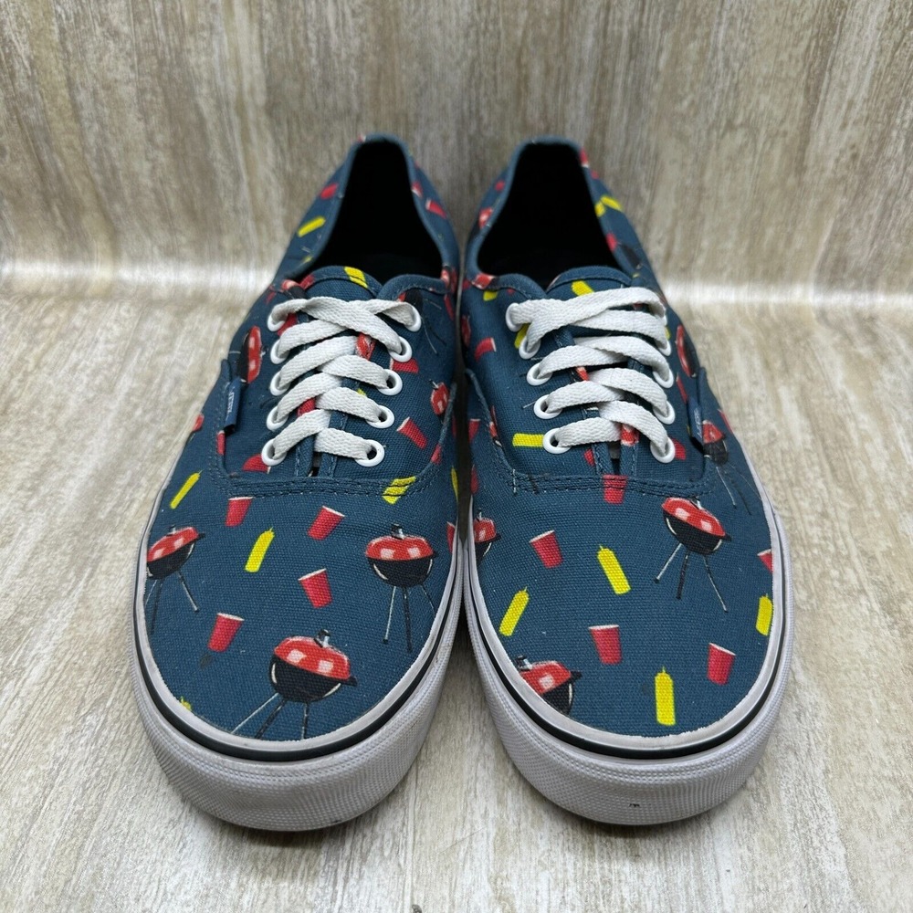 Vans‎ BBQ RED SOLO CUP Blue Old Skool Classic Sneakers Men 11.5 Shoes - Picture 3 of 8